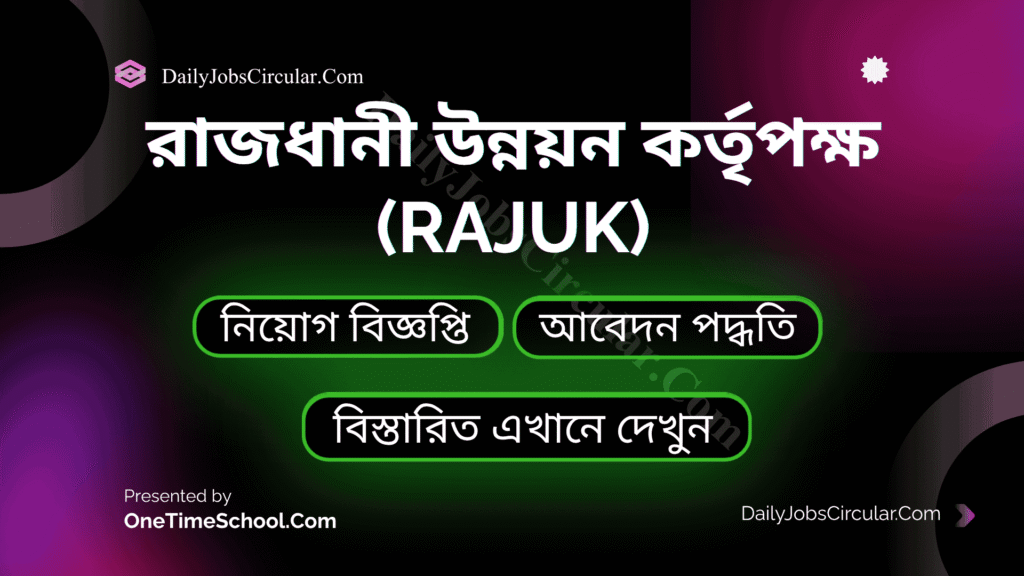 রাজধানী উন্নয়ন কর্তৃপক্ষ (rajuk)