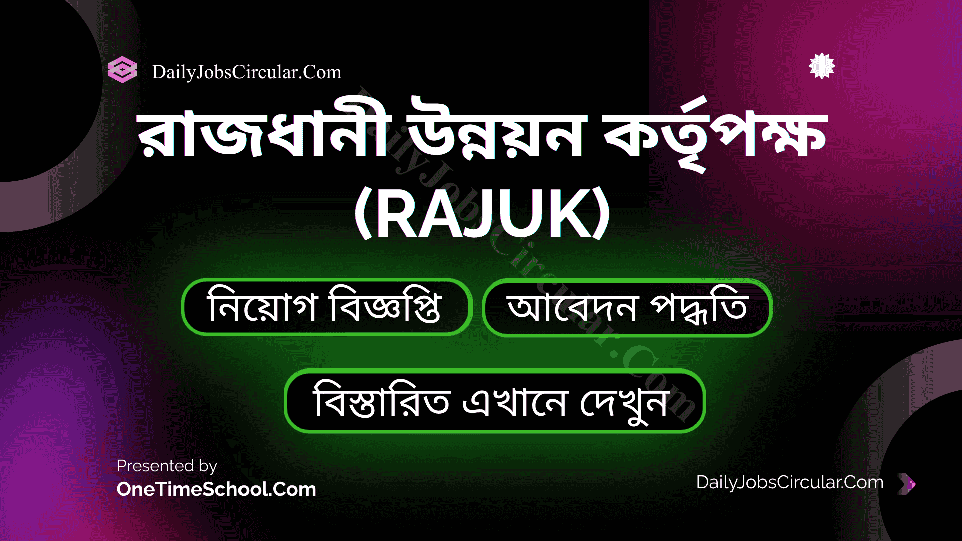 রাজধানী উন্নয়ন কর্তৃপক্ষ (rajuk)